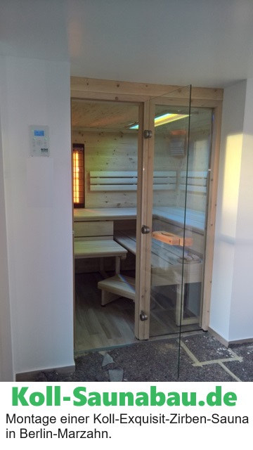 Koll-Equisit-Zirben-Sauna in Berlin Marzahn Türbereich