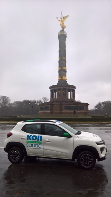Siegessäule Elektroauto von Koll-Saunabau zum Schutz der Berliner Luft